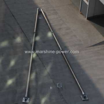 A-Shape Tubular Gin Pole for Erection Tower